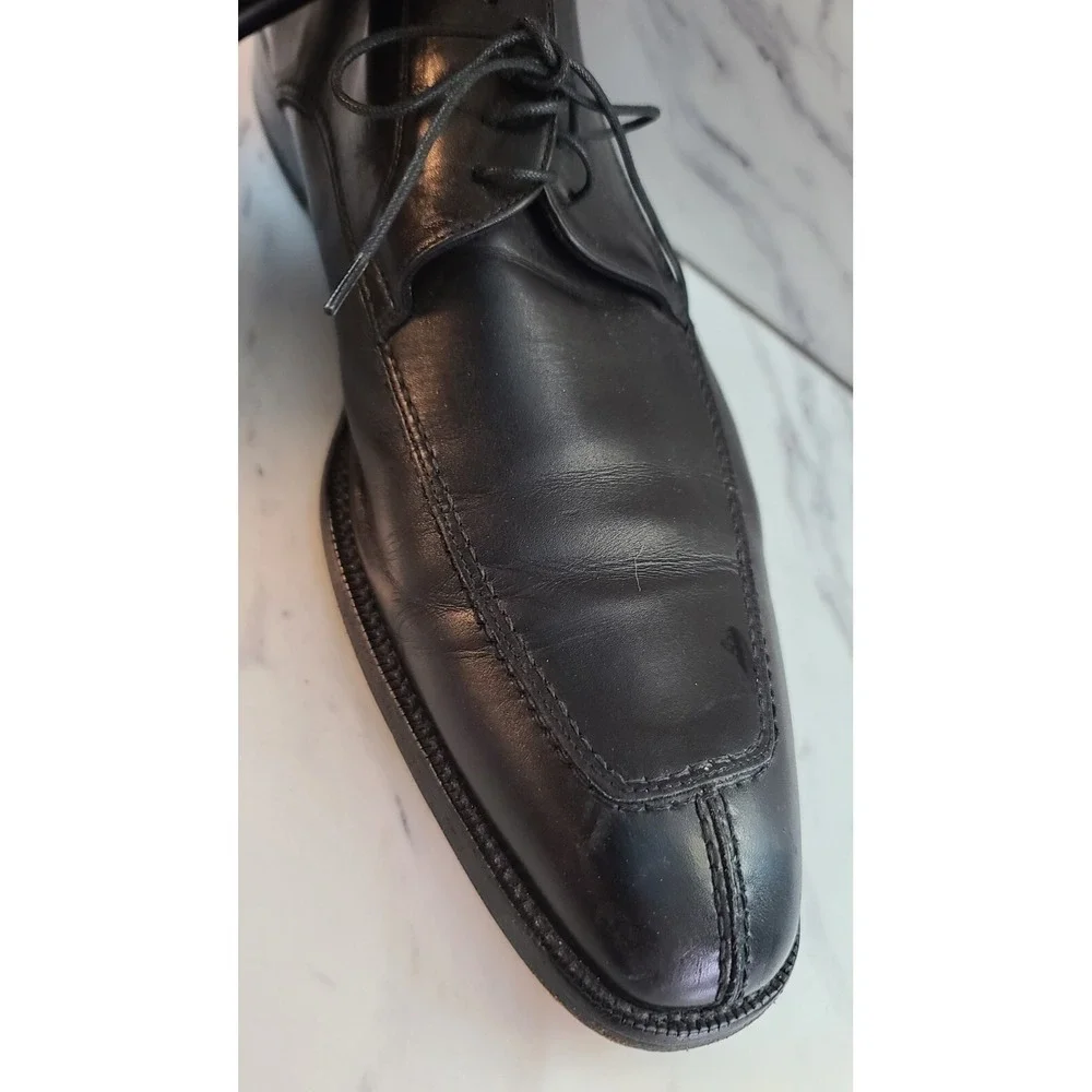 NORDSTROM Bologna Men's Black Leather Split Toe Oxford @100 Shoes Sz 13‎ Italy